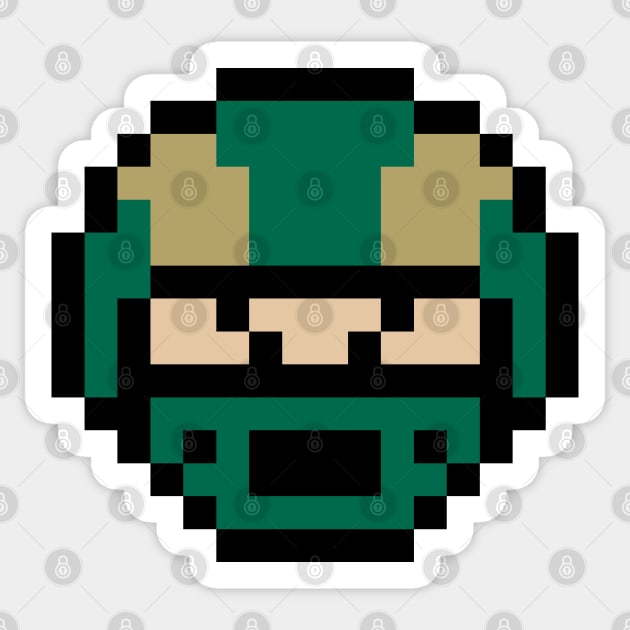 8-Bit Helmet - Fort Collins Sticker by The Pixel League